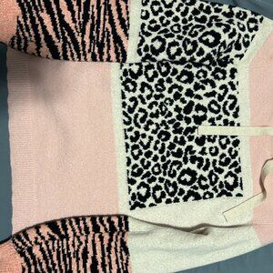 Contrast Soft Cream Pink Sweater